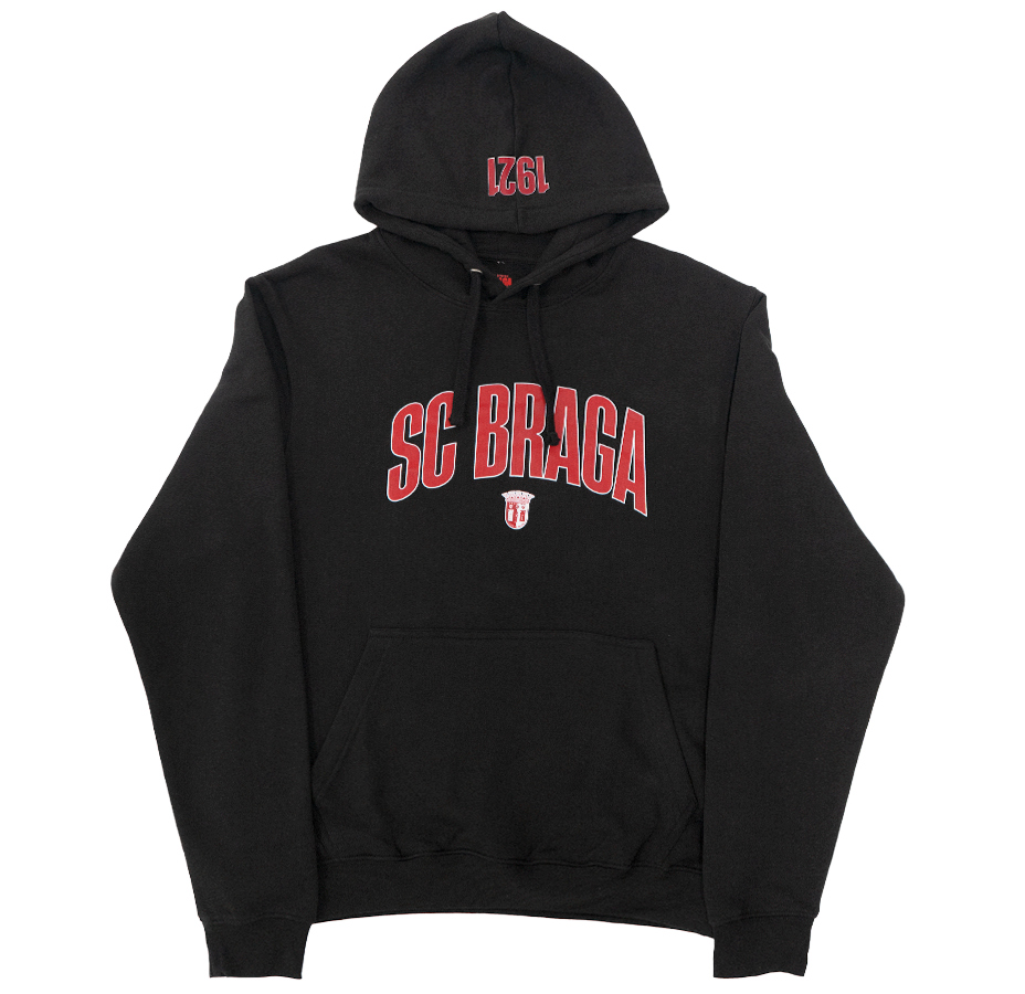 Hoodie Preto SC Braga