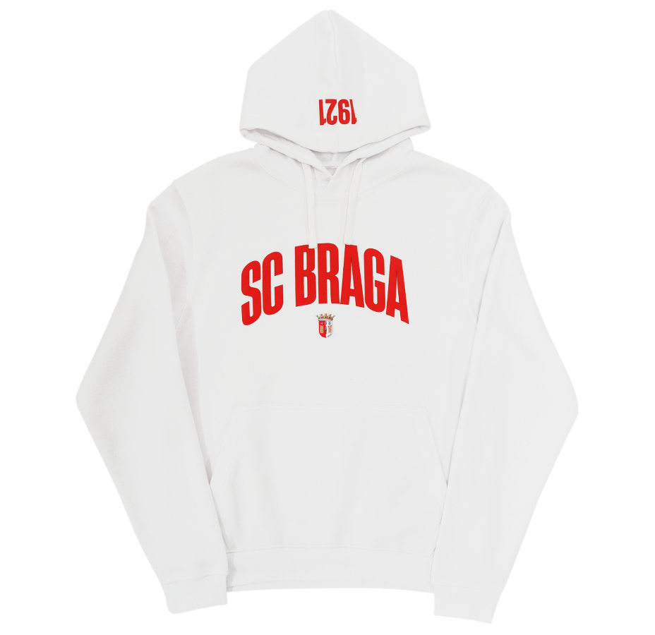 Hoodie Branco SC Braga
